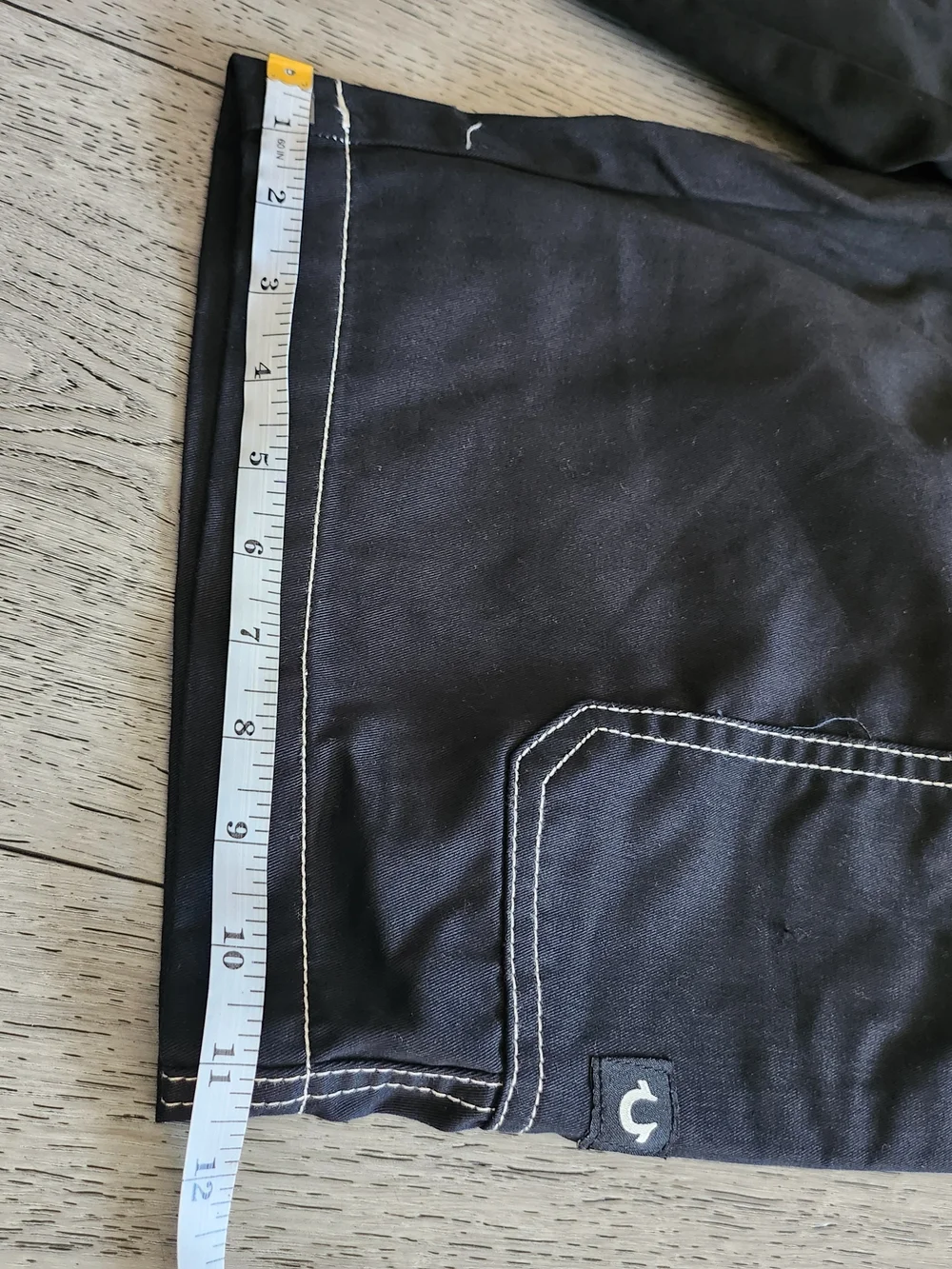 True Religion Jet Black Cargo Shorts Size 34